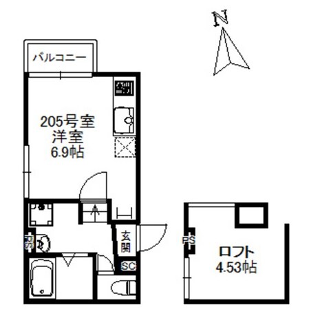 箱崎駅 徒歩10分 2階の物件間取画像